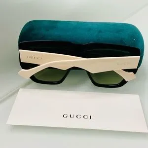 New Gucci Black / Green Gg0997s - 001 Unisex Shield Sunglasses Gucci | Accessories | New Gucci Black Green Gg997s 00 Unisex  main image 3